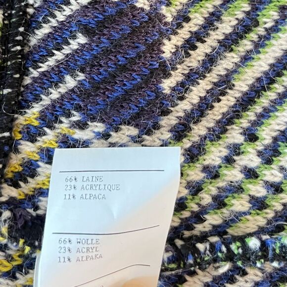 Anthropologie Aldomartins Shanley Plaid Wool Sweater Coat - Picture 9 of 9